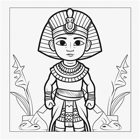 Premium AI Image | Vector ancient egypt god vintage logo line art ...