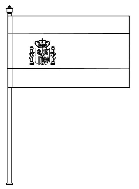 Spanish Flag coloring page - Download, Print or Color Online for Free