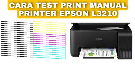 TEST PRINT MANUAL NOZZLE CHECK PRINTER EPSON L3210,L1210, L3250, L3251 ...