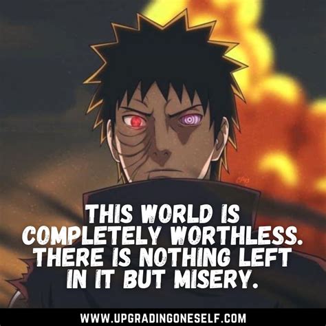 Top 41 Hard-Hitting Obito Uchiha Quotes Of Naruto Series