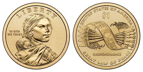 2010 D Native American Dollar Great Law of Peace Native American ...