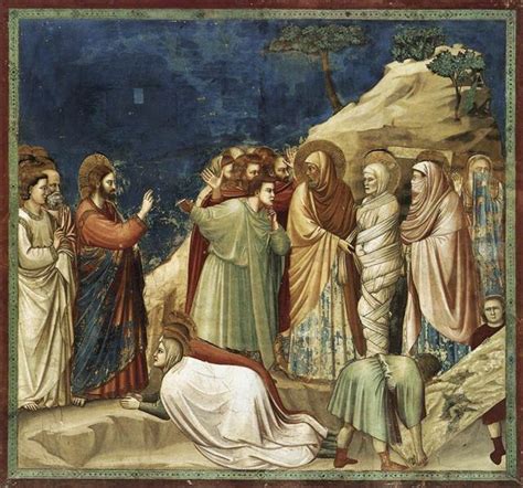 Raising of Lazarus, c.1304 - c.1306 - Giotto - WikiArt.org