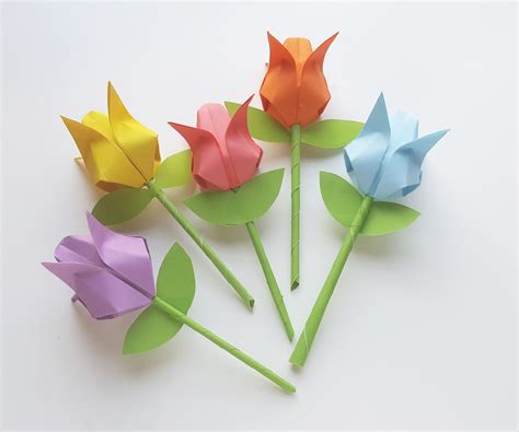 How To Make An Origami Tulip Step By Step Instructions Free Printable ...