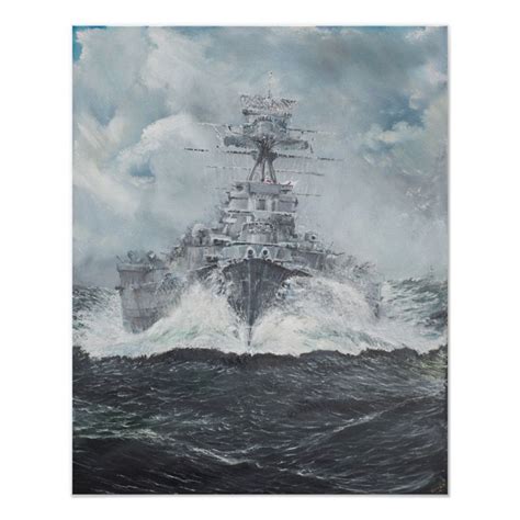 Hood heads for Bismarck 23rdMay 1941. 2014 Poster | Zazzle | Canvas ...