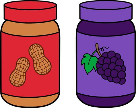 Peanut Clipart - Peanut Butter And Jelly Transparent - (5737x4551) Png ...