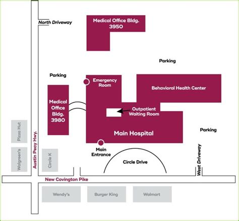 Methodist University Hospital Map Map : Resume Examples