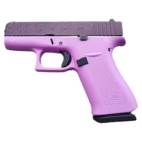 Glock 43X 9mm Luger 3.41in Purplexed Purple/Holographic Fuschia Glitter ...