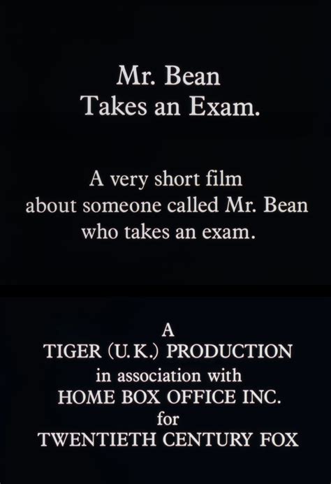 Mr. Bean Takes an Exam (1991) - Posters — The Movie Database (TMDB)