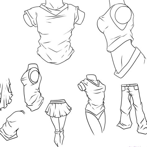 Manga Tutorial Base: Tutorials: Clothing