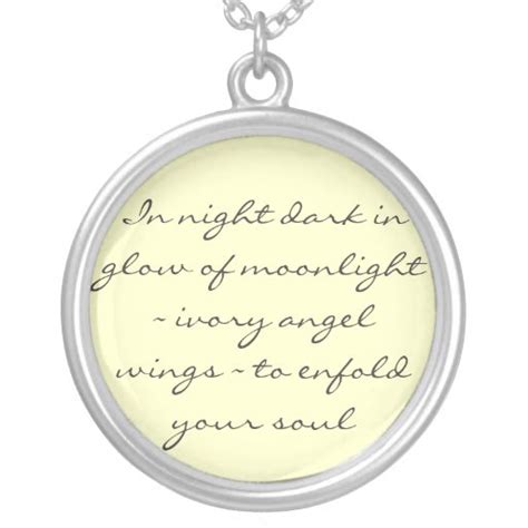 Angel Wings Poem Necklace | Zazzle