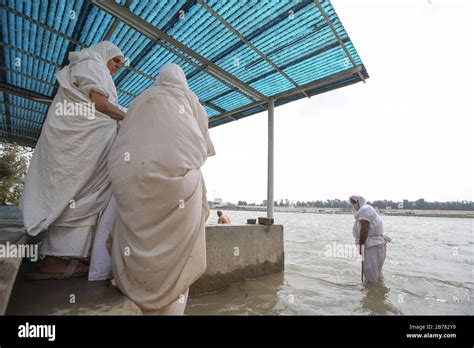 Baghdad, Iraq. 14th Mar, 2020. Iraqi Mandaeans, also known as Sabeans ...