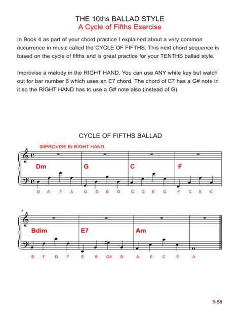 Lesson 23 - A Cycle of Fifths Exercise | PDF