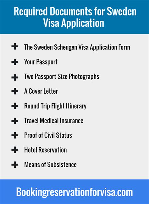 Sweden Visa Application Requirements - Schengen Visa Guide