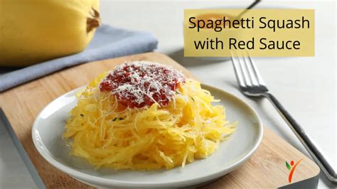 Spaghetti Squash with Red Sauce - Health Yeah Life