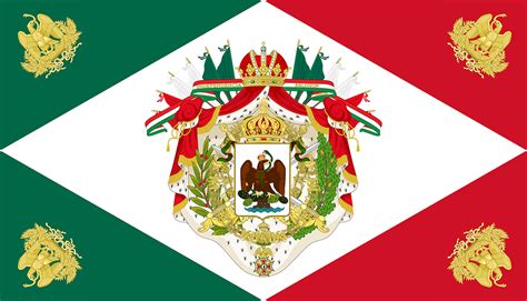 Flag of the Mexican Empire by IEPH on DeviantArt