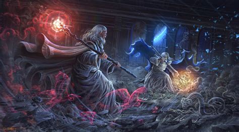 Gandalf vs Saruman Epic Battle by Envak Enkaqti : r/ImaginaryMiddleEarth