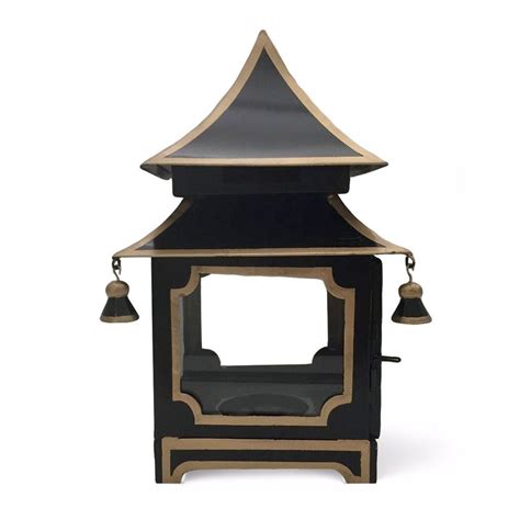 Small Pagoda Lantern - Black | Pagoda lanterns, Small pagoda, Biscuit home