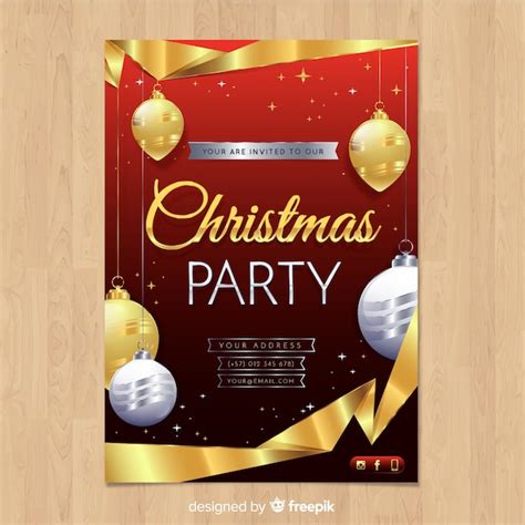 Free Vector | Christmas party banner