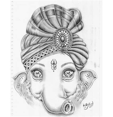 Ganpati bappa realistic pencil sketch | Realistic drawings, Pencil ...