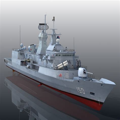 3d anzac class frigate hmas model