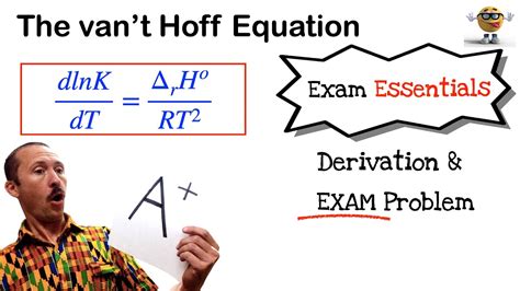 Van’t Hoff Equation - Derivation AND Real Exam Problem (are you ready ...