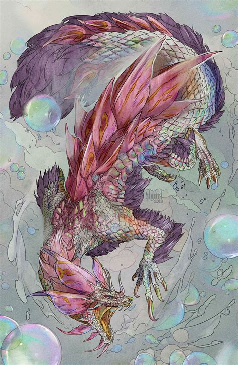 ArtStation - Mizutsune, Victoria Yurkovets | Monster hunter art ...