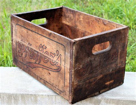 Antique Wood Crate / Pfeiffers Beer / Wooden Shipping Crate / Antique ...