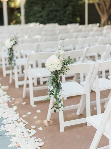 Wedding Aisle Chair Decorations - jenniemarieweddings