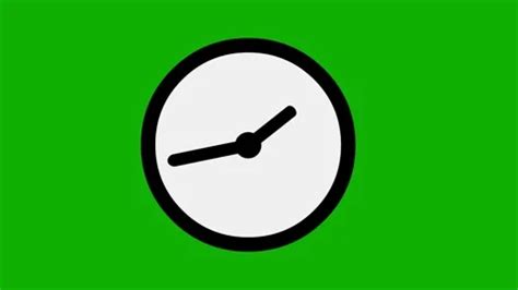 Running clock animation green screen mot... | Stock Video | Pond5