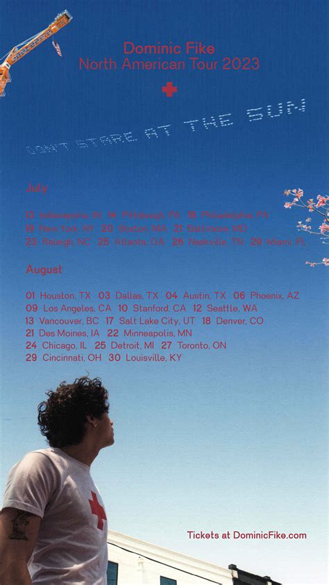 DOMINIC FIKE ANNOUNCES NORTH AMERICAN TOUR DON’T STARE AT THE SUN