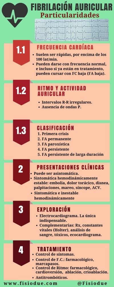 Fibrilación Auricular. Infografía y Características. - FisioDue ...