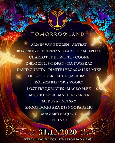 Tomorrowland Reveals Set Times and Details for NYE Experience | EDM ...