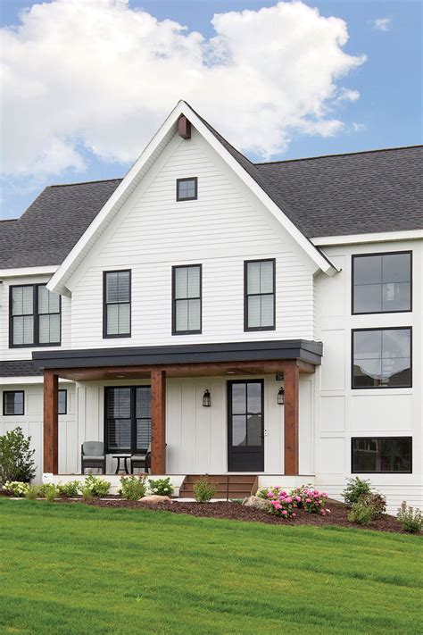 25++ White farmhouse black windows most popular | farmhouseplaces