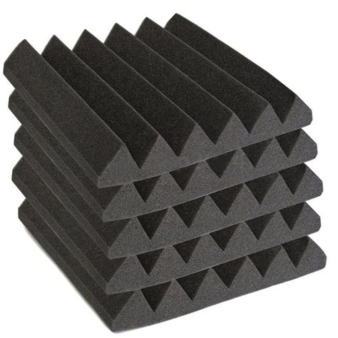 12 Acoustic Wedge Studio Foam Sound Absorption Wall Panels - AliExpress