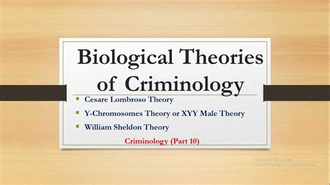 Biological Theories of Criminology |Criminology Part 10| - YouTube