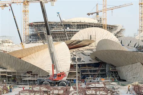 Chantier du National Museum of Qatar – architecte Jean Nouvel. Doha ...