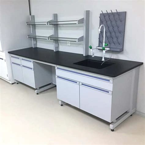 Us Standard Clinic Wooden Steel Laboratory Furniture Movable Side Wall ...