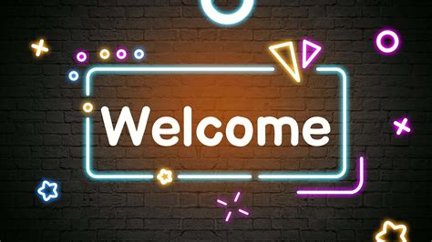 Welcome neon text animation stock video 4k hd resolution 23662951 Stock ...