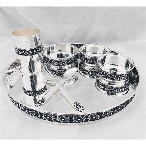 Retailer of 925 pure silver antique dinner set in stylish | Jewelxy ...