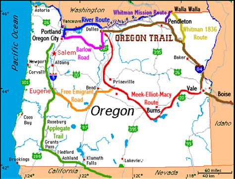 The Oregon Trail Maps With Detail