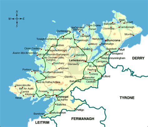 Map of Donegal