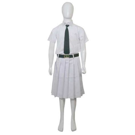 Plain Cotton Girls White School Uniform, Age Group : 10-15years, 15 ...