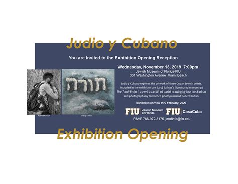 Opening Reception: Judio Y Cubano – MB Arts & Culture