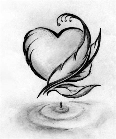 Drawing Ideas | Cool pencil drawings, Romantic drawing, Heart drawing