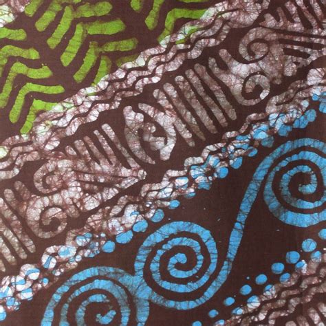 Fair Trade Spiral Design African Wax Batik Fabric – Ananse Village