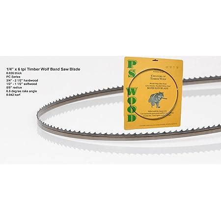 Timber Wolf Bandsaw Blade 1/4" x 105", 6 TPI - Band Saw Blades - Amazon.com