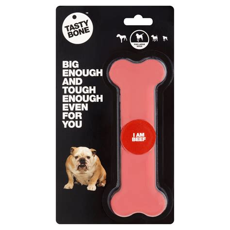 Tasty Bone I Am Beef Durable Nylon Polymer Dog Chew Toy - Walmart.com ...