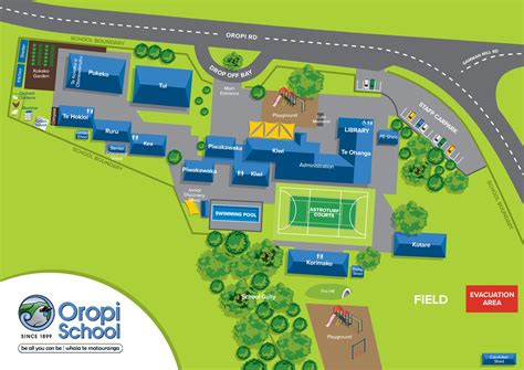 School Site Map | Oropi School