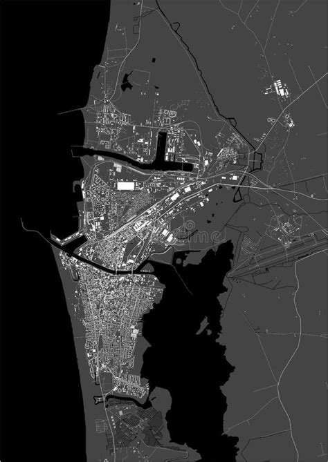 Map of the City of Liepaja, Latvia Stock Vector - Illustration of ...