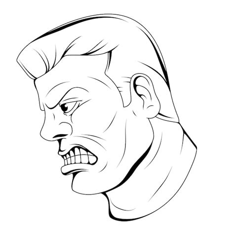 Premium Vector | Evil man vector illustration of a sketch evil sinister ...